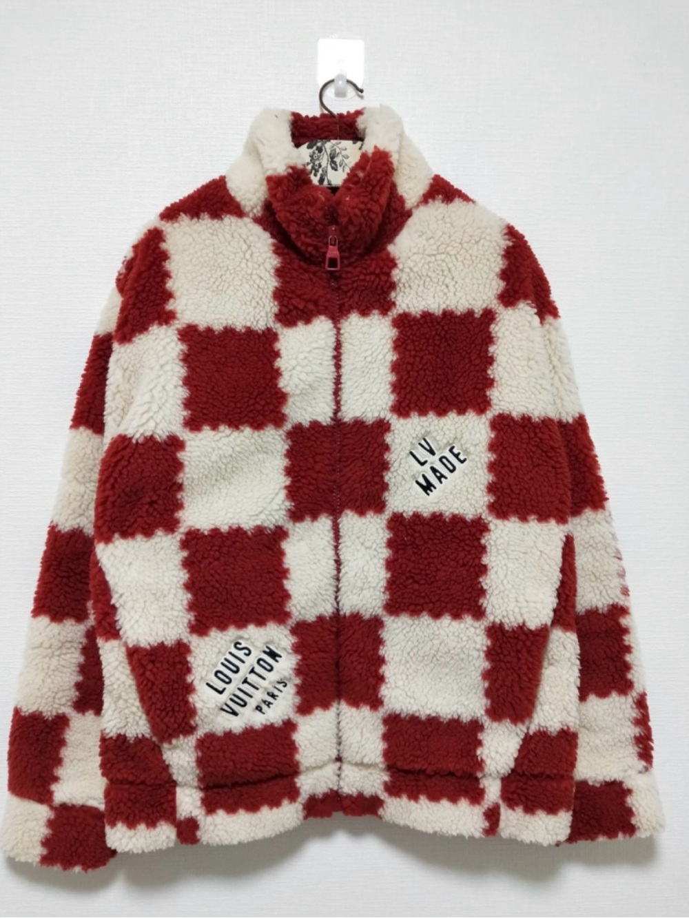 Louis Vuitton x Nigo Jacquard Damier Fleece Blouson
Garnet Red